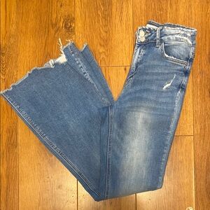 Women's flare high rise jeans